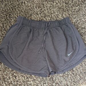 Nike Women's Gray Dri-Fit Technology Athletic Shorts